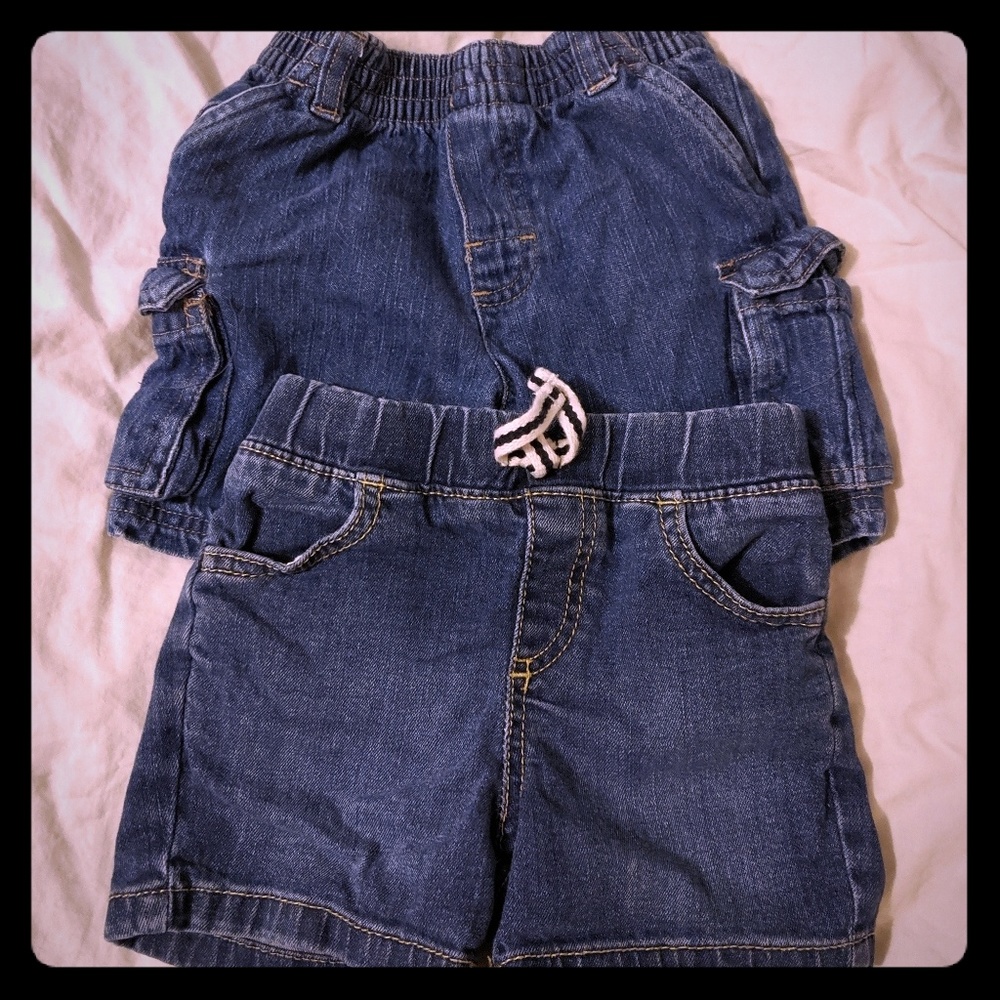 Two (2) pairs of toddler Jean shorts